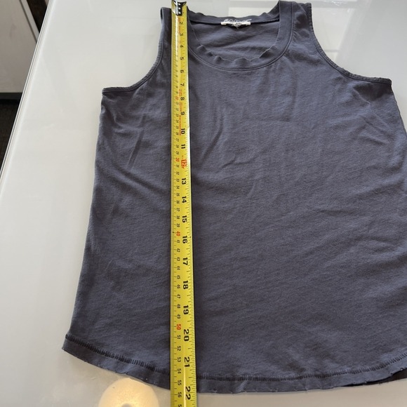 LEALLO Shirt Women XS Dark Gray Distressed sleeveless Tank - Picture 8 of 8
